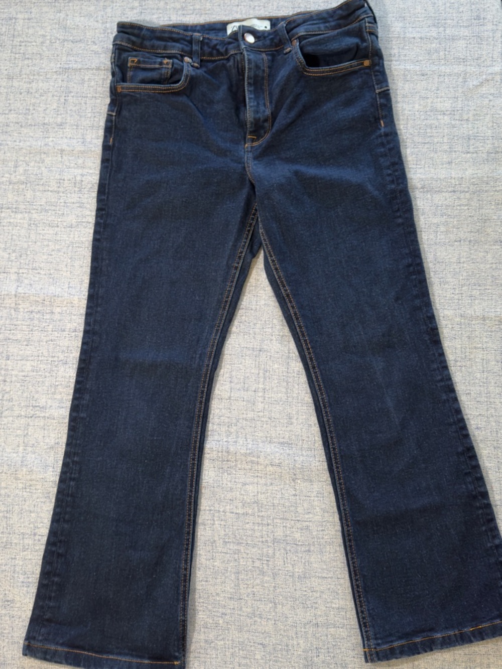 Zara Dark Blue Flare Jeans